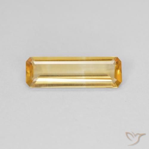 0.87ct 天然 金色 黄水晶, 祖母绿式切割, VVS-VS