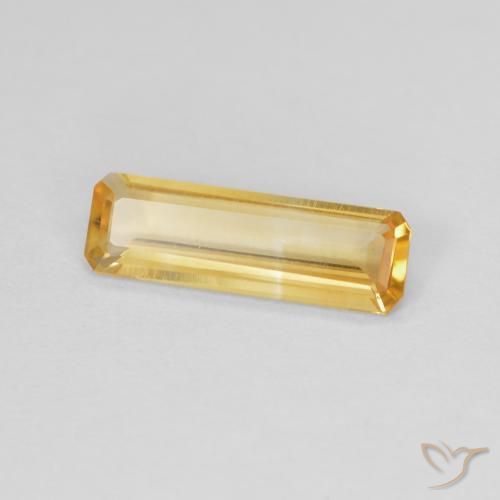 0.87克拉天然黄水晶，八边形，VVS-VS