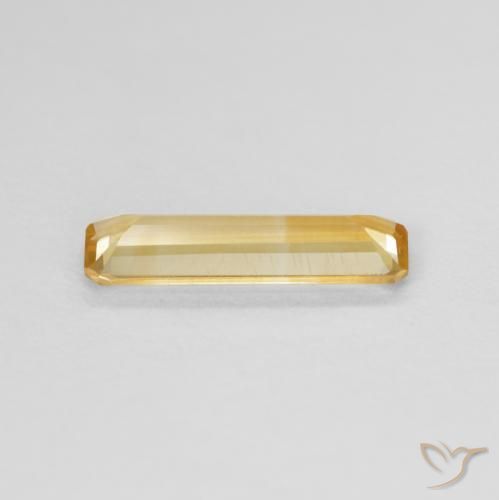 0.87克拉天然黄水晶，八边形，VVS-VS