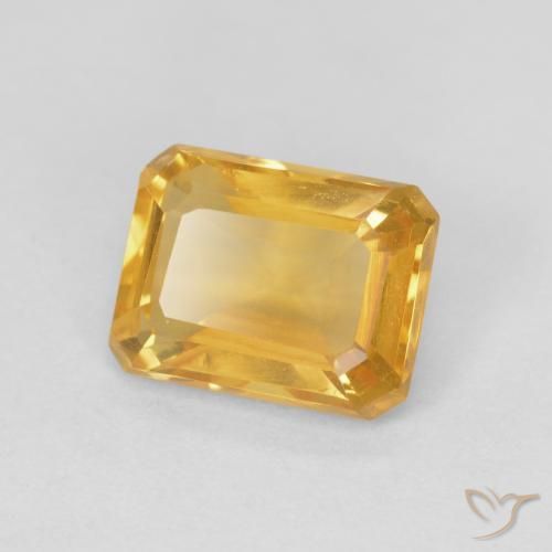 1.41克拉天然黄水晶，八边形，VVS-VS