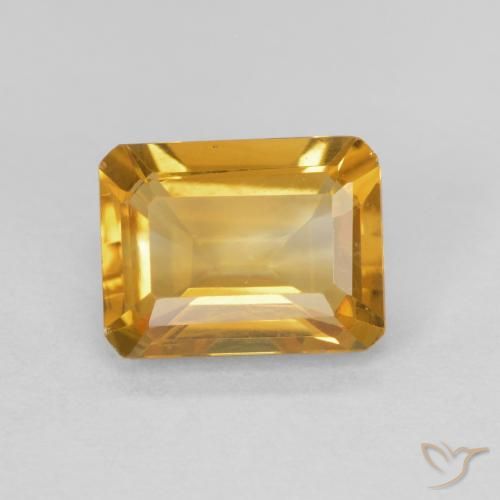 1.42ct 天然 金色 黄水晶, 祖母绿式切割, VVS-VS