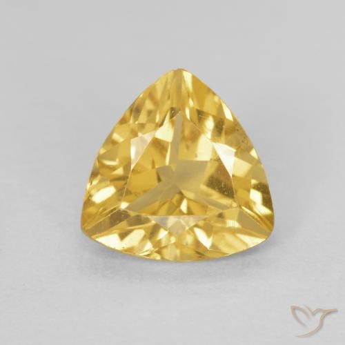 1.04ct 天然 金色 黄水晶, 胖三角形, VVS-VS
