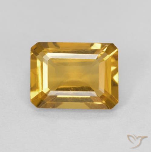 1.41ct 天然 金色 黄水晶, 祖母绿式切割, VVS-VS