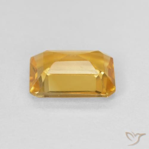1.25克拉天然黄水晶，八边形，VVS-VS