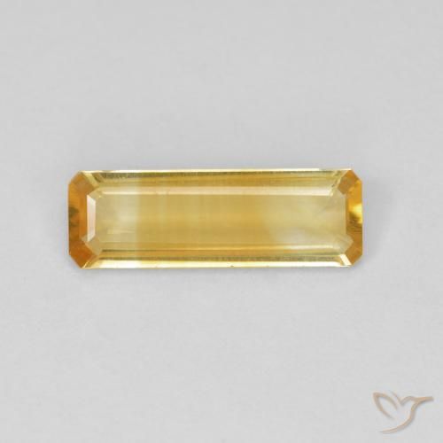 0.98ct 天然 金色 黄水晶, 祖母绿式切割, VVS-VS