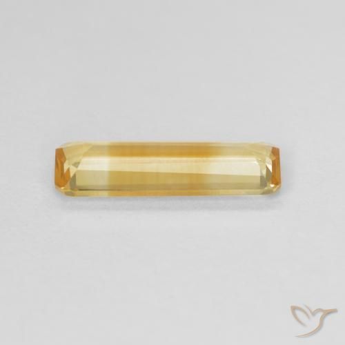 0.98克拉天然黄水晶，八边形，VVS-VS