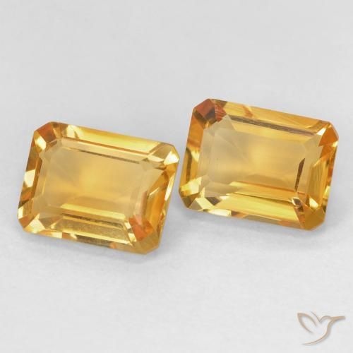 2.82克拉天然黄水晶，八边形，VVS