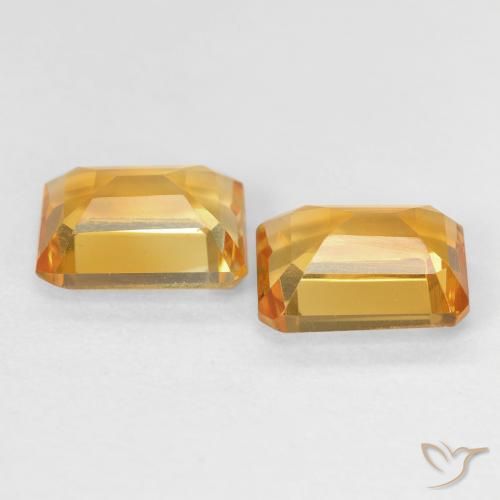 2.82克拉天然黄水晶，八边形，VVS