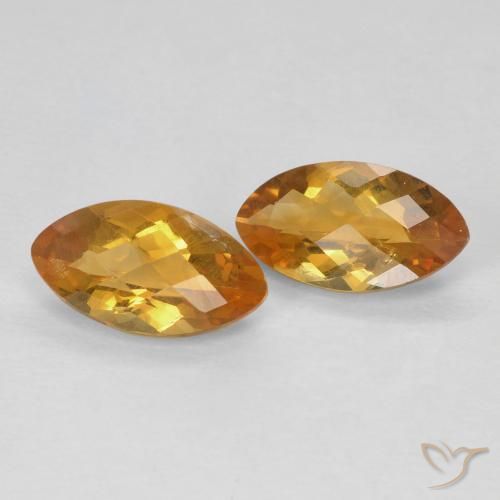 1.80克拉天然黄水晶，榄尖形，VS