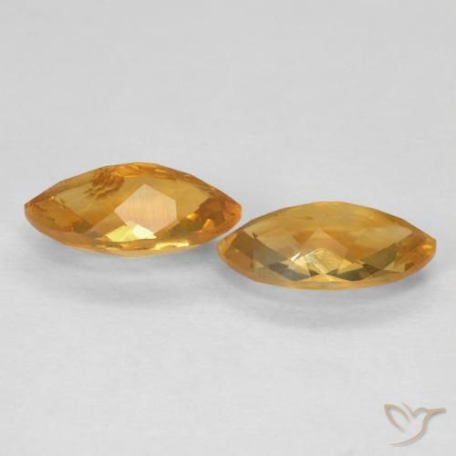 1.80克拉天然黄水晶，榄尖形，VS
