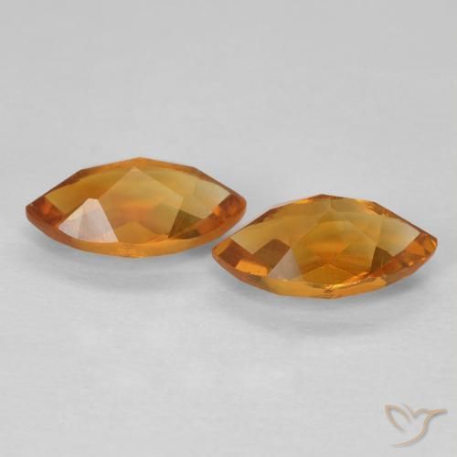 1.88克拉天然黄水晶，榄尖形，VS