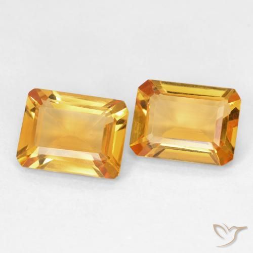 2.58克拉天然黄水晶，八边形，VVS