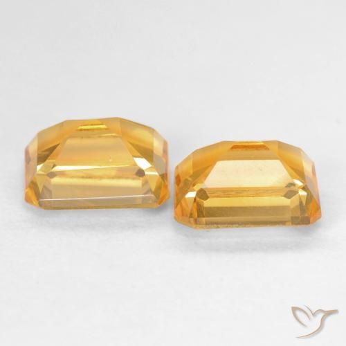 3.20克拉天然黄水晶，八边形，VVS