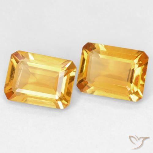 2.82克拉天然黄水晶，八边形，VVS