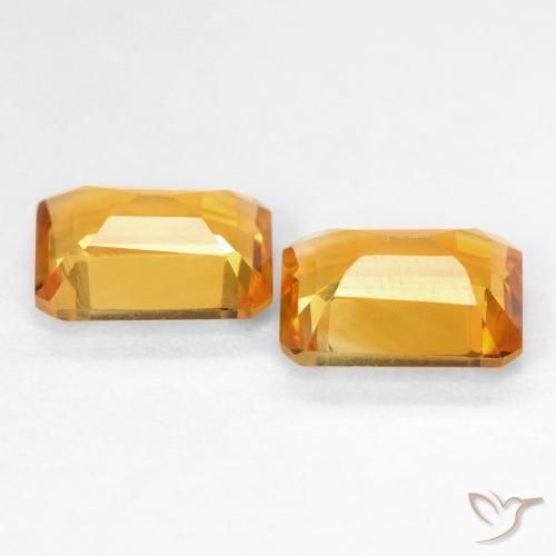 2.82克拉天然黄水晶，八边形，VVS