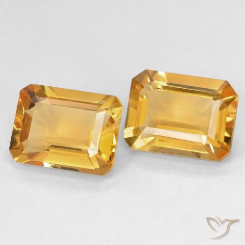 2.96克拉天然黄水晶，八边形，VVS
