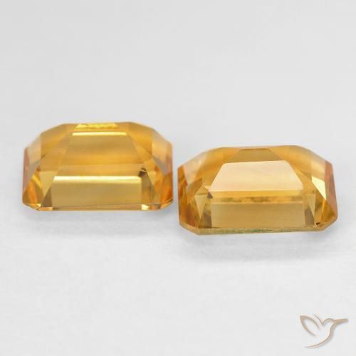 2.96克拉天然黄水晶，八边形，VVS