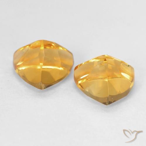 1.60克拉天然黄水晶，胖三角形，VVS-VS