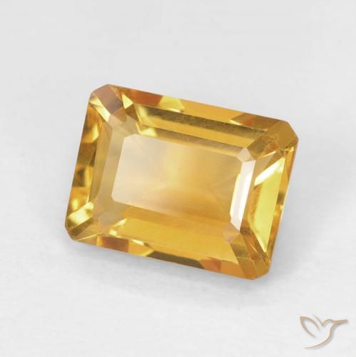 1.56克拉天然黄水晶，八边形，VVS