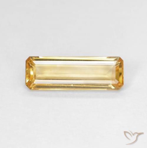 1.37ct 天然 金色 黄水晶, 祖母绿式切割, VVS