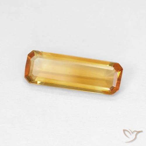 1.11克拉天然黄水晶，八边形，VVS