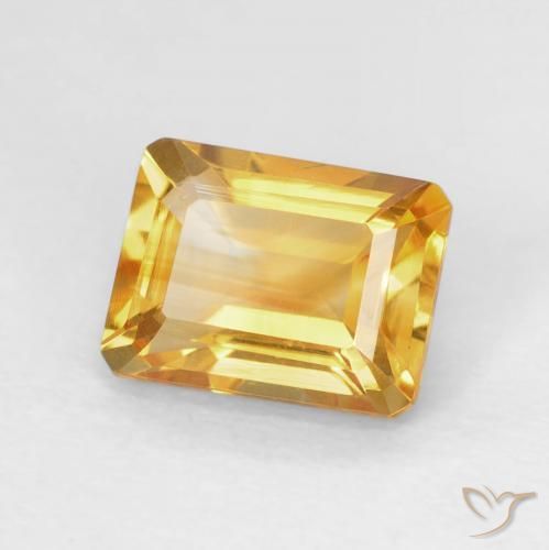 1.62克拉天然黄水晶，八边形，VVS