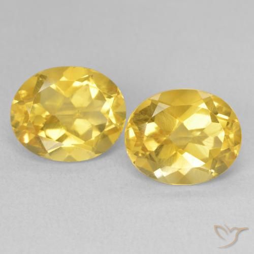 6.90ctw 天然 中金 黄水晶, 椭圆形, VVS-VS