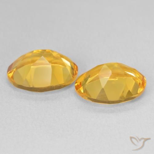6.38克拉天然黄水晶，椭圆形，VVS-VS