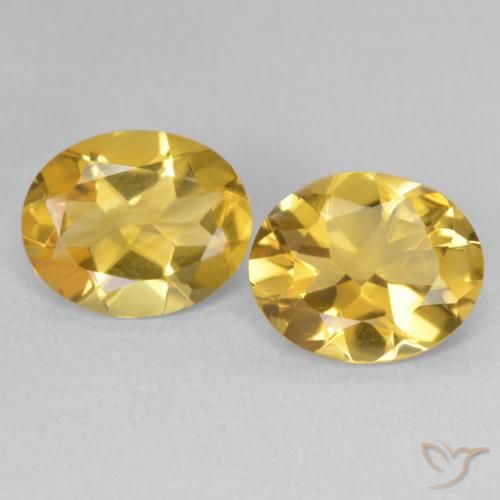5.60ctw 天然 金色 黄水晶, 椭圆形, VVS-VS