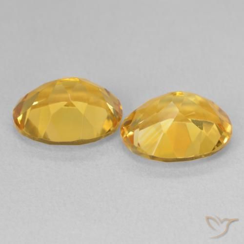 6.58克拉天然黄水晶，椭圆形，VVS-VS