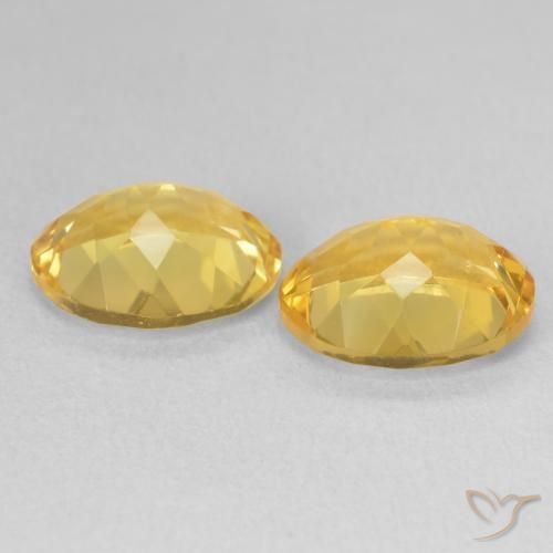6.17克拉天然黄水晶，椭圆形，VVS-VS