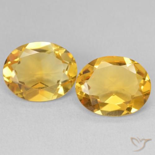 5.81ctw 天然 金色 黄水晶, 椭圆形, VVS-VS