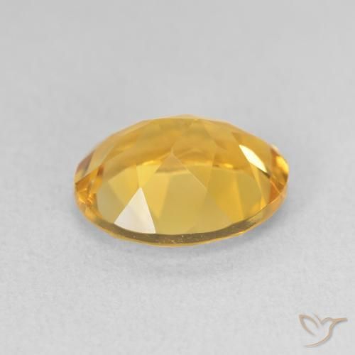 3.31克拉天然黄水晶，椭圆形，VS