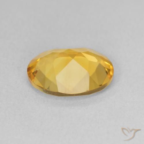 2.57克拉天然黄水晶，椭圆形，VS