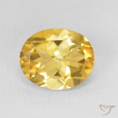 3.52ct 天然 金色 黄水晶, 椭圆形, VS