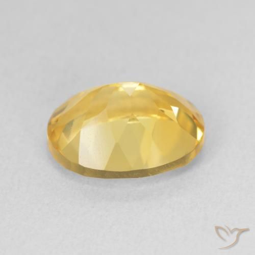 3.52克拉天然黄水晶，椭圆形，VS