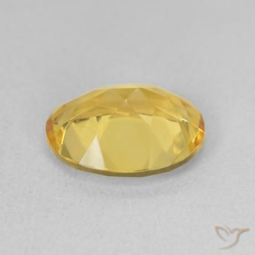 2.82克拉天然黄水晶，椭圆形，VVS-VS