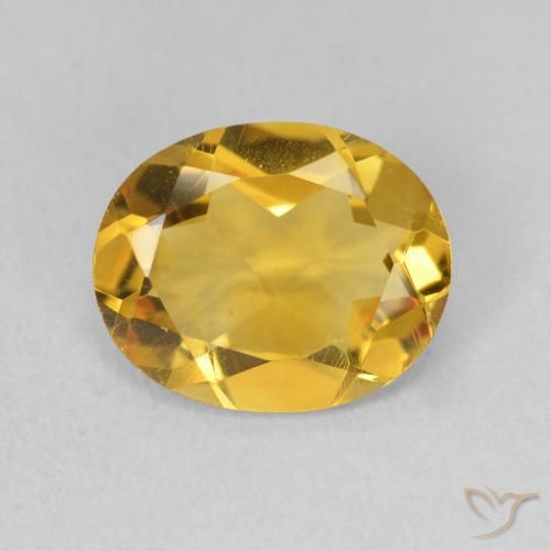 2.69ct 天然 金色 黄水晶, 椭圆形, VVS-VS