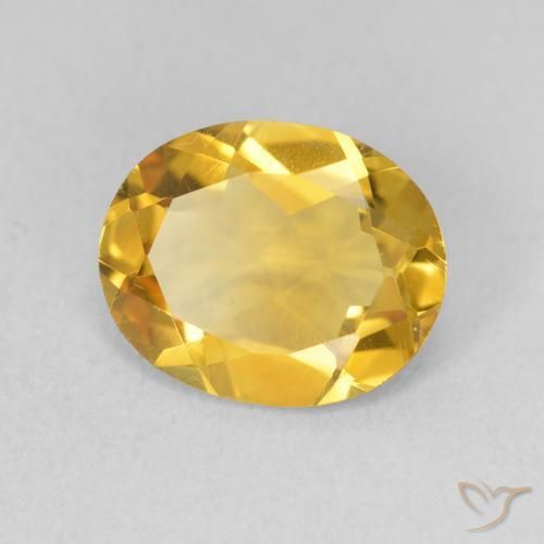 2.69克拉天然黄水晶，椭圆形，VVS-VS