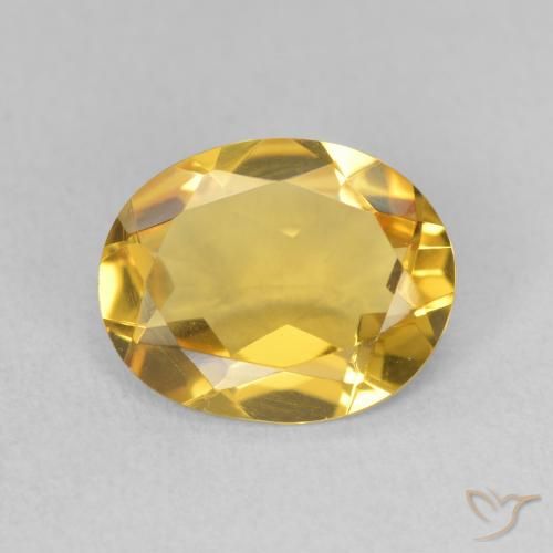 2.53ct 天然 金橙色 黄水晶, 椭圆形, VVS-VS