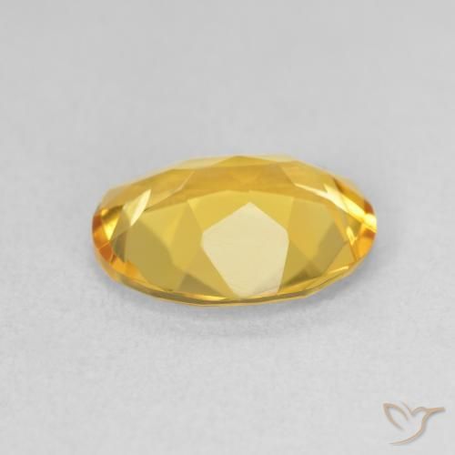 2.53克拉天然黄水晶，椭圆形，VVS-VS