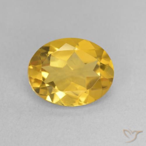 2.44ct 天然 中金 黄水晶, 椭圆形, VVS-VS