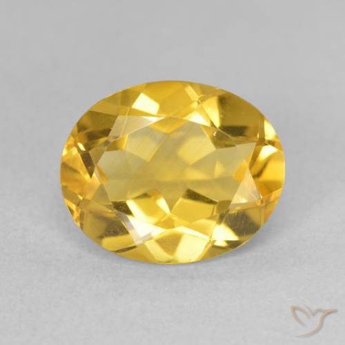 3.15ct 天然 金橙色 黄水晶, 椭圆形, VVS-VS
