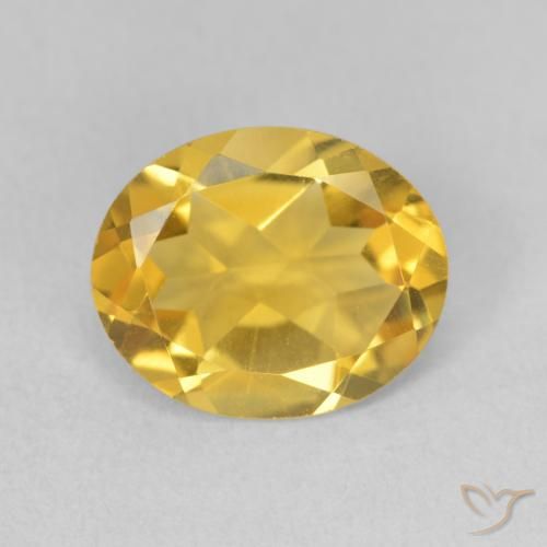 2.95ct 天然 中金 黄水晶, 椭圆形, VVS-VS
