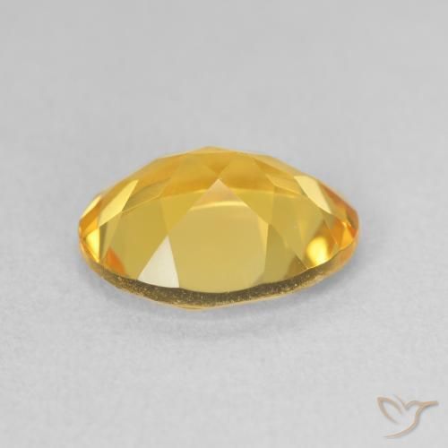 2.95克拉天然黄水晶，椭圆形，VVS-VS