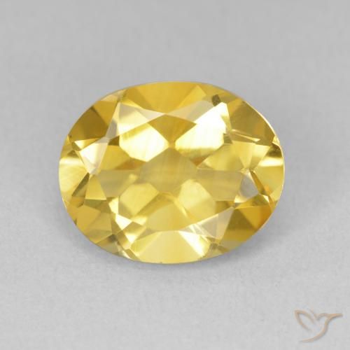 3.21ct 天然 中金 黄水晶, 椭圆形, VVS-VS