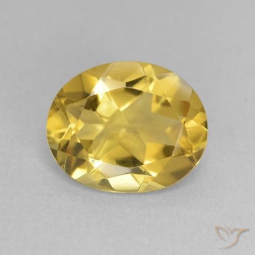 2.95ct 天然 金橙色 黄水晶, 椭圆形, 半透明