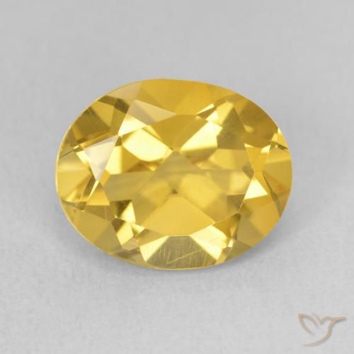 3.22ct 天然 金橙色 黄水晶, 椭圆形, VS