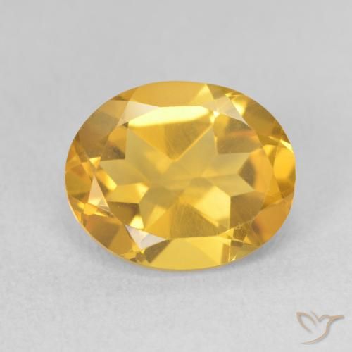 3.27ct 天然 金橙 黄水晶, 椭圆形, VS