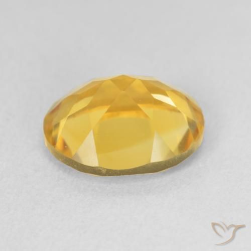 3.27克拉天然黄水晶，椭圆形，VS